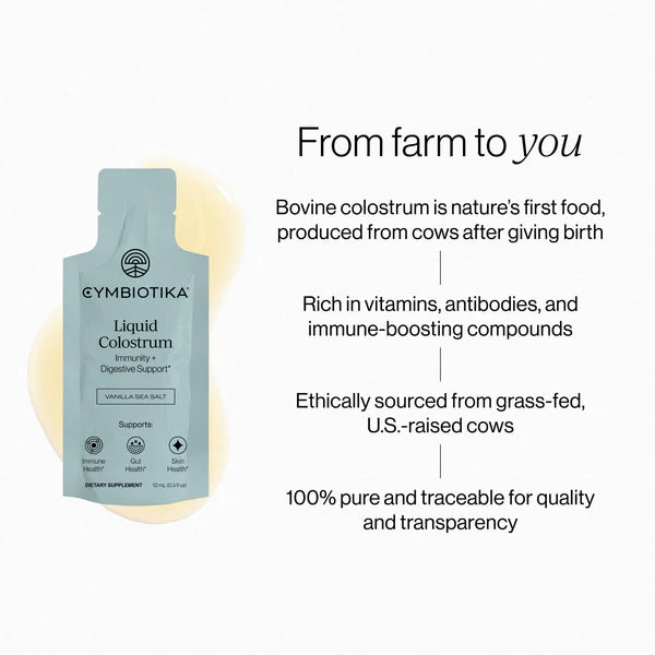 Cymbiotika - Liquid Colostrum - 26x 10 mL Liquid Packets