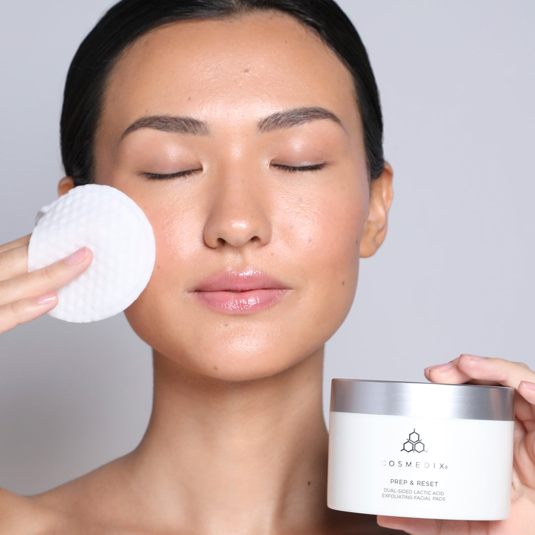 Cosmedix - Prep & Reset Dual-Sided Lactic Acid Exfoliating Facial Pads - 25 Pads